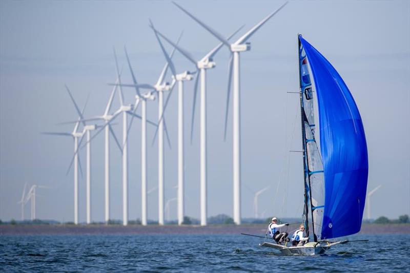 2021 Hempel World Cup Series – Allianz Regatta photo copyright World Sailing taken at Regatta Center Medemblik and featuring the 49er FX class