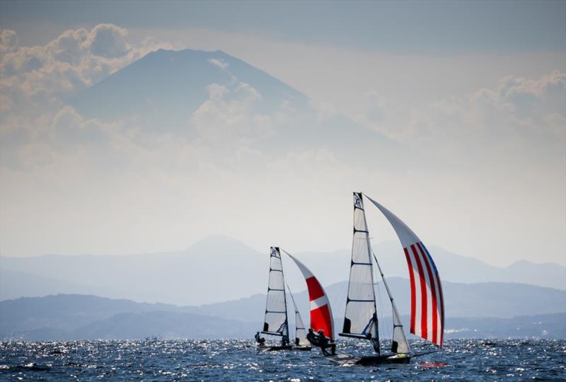 Stephanie Roble (East Troy, Wis.) Maggie Shea (Wilmette, Ill.), 49erFX photo copyright Sailing Energy / US Sailing taken at  and featuring the 49er FX class