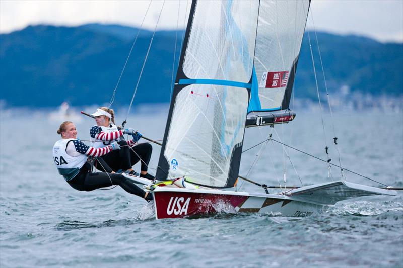 Stephanie Roble and Maggie Shea (USA) on Tokyo 2020 Olympic Sailing Competition Day 3 - photo © Sailing Energy / World Sailing