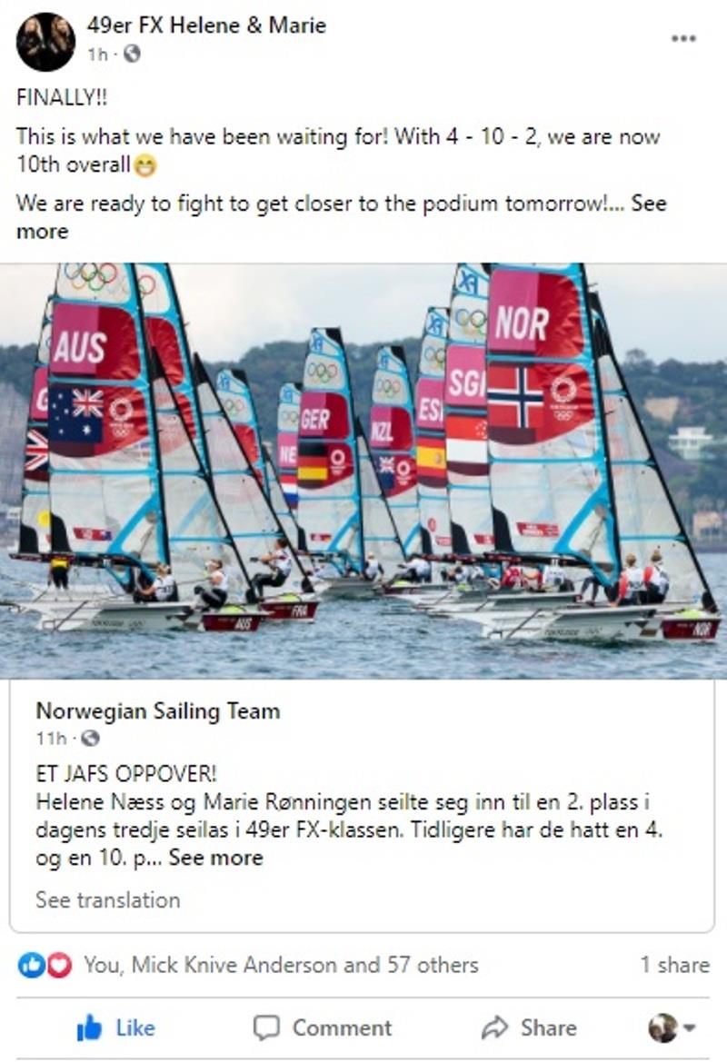 Naess and Ronningen (NOR) - photo © Sailing Energy / World Sailing