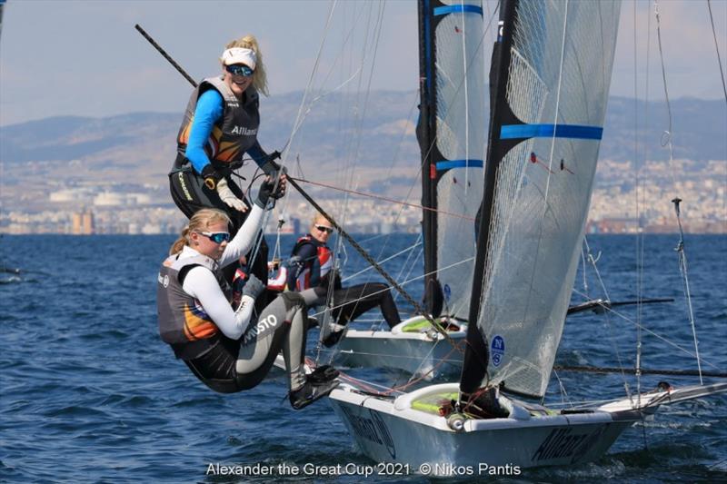 Odile Van Aaholt with Elise de Ruyter (NED) - Alexander the Great 2021 - photo © Nikos Pantis