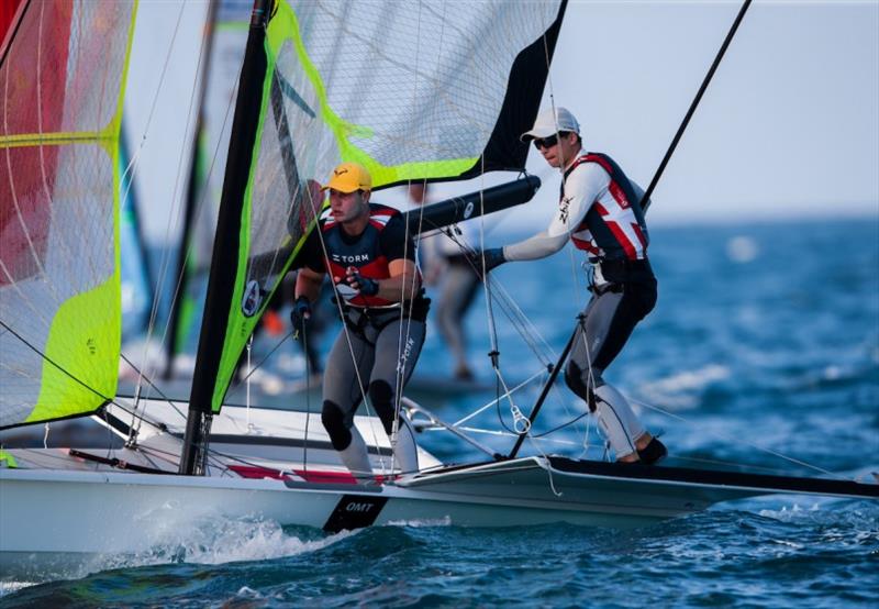 2021 Nacra 17, 49erFX and 49er World Championships in Mussanah - Day 2 photo copyright Sailing Energy / Oman Sail taken at  and featuring the 49er FX class