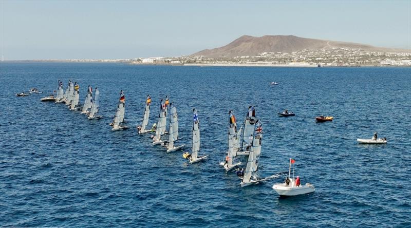 The women's flora continues to be led by Kahena Kunze and Martine Grael (BRA) - 2022 Lanzarote International Regatta photo copyright Sailing Energy / Lanzarote International Regatta taken at  and featuring the 49er FX class