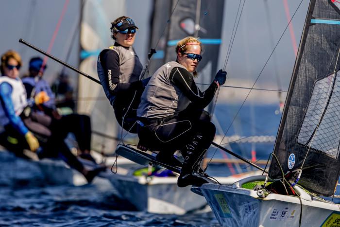 49erFX - Day 2 - 53rd Semaine Olympique Francais, Hyeres - April 2022 - photo © Sailing Energy / FFVOILE