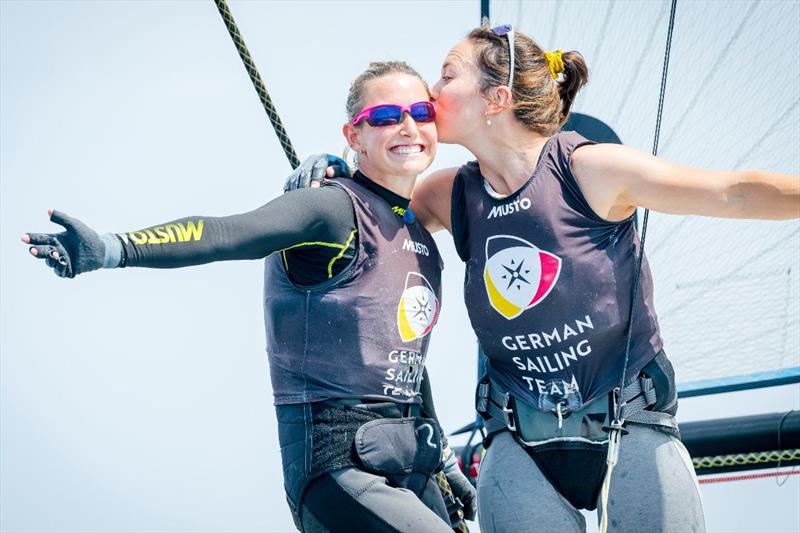 Sophie Steinlein/Thomas Plößel win 49er FX gold at Kiel Week - photo © Sascha Klahn / Kieler Woche