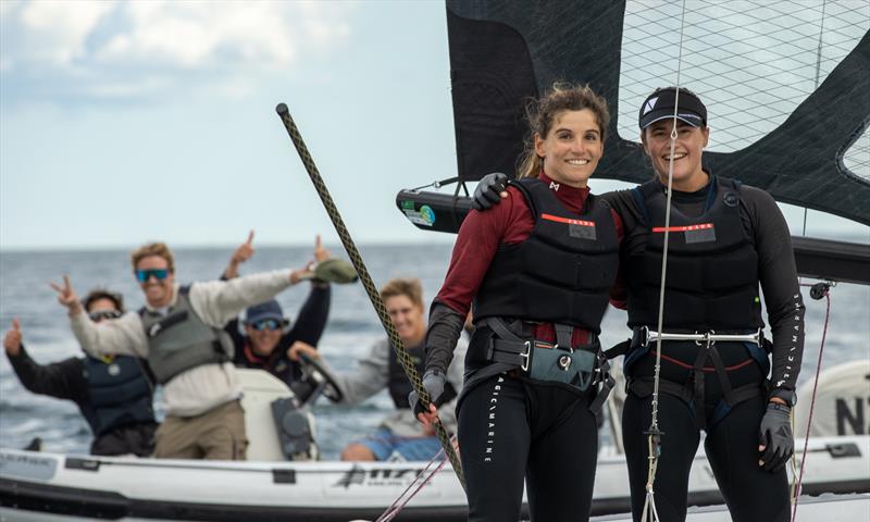 Martine Grael and Kahena Kunze - Gold medalists 49erFX- Day 6 - European Championships - Aarhus, Denmark - July 2022 - photo © Peter Brogger