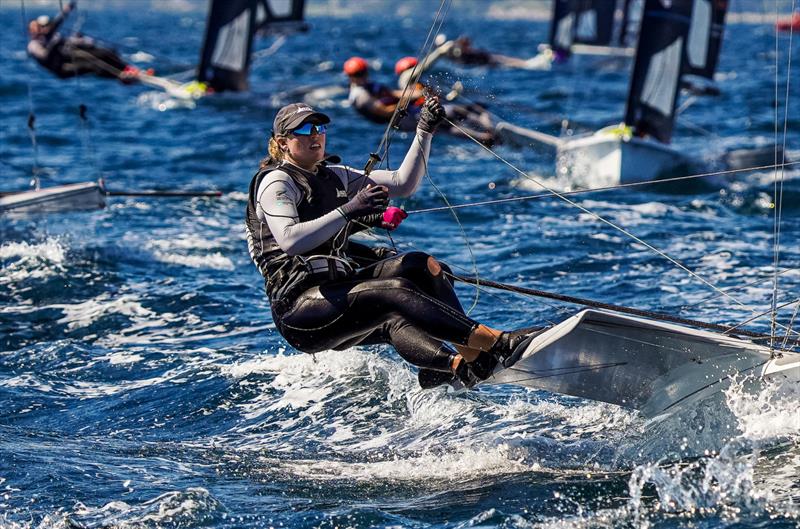 Alex Maloney & Olivia Hobbs - 49er FX - (NZL) - World Sailing Championships - Nova Scotia - September 2022 photo copyright Sailing Energy taken at Royal Nova Scotia Yacht Squadron and featuring the 49er FX class