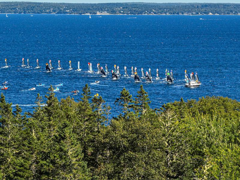 49er, 49erFX and Nacra 17 World Championships Day 5 photo copyright Sailing Energy taken at Hubbards Sailing Club and featuring the 49er FX class