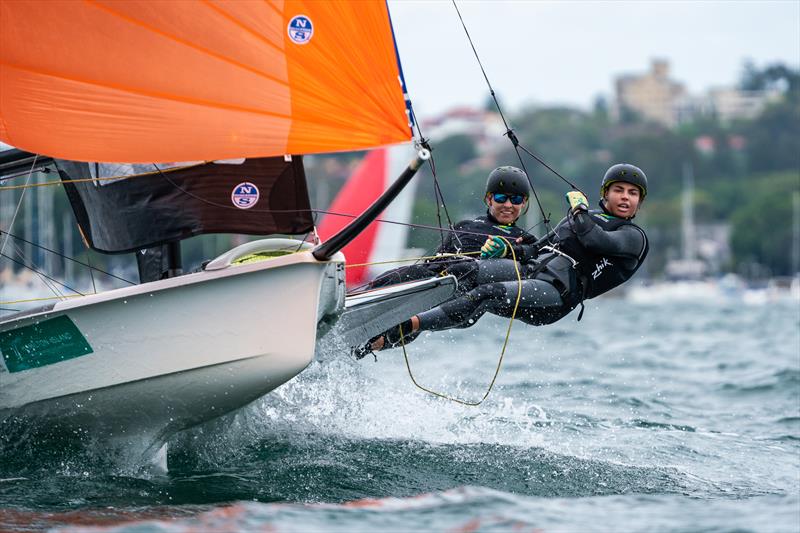Laura Harding and Annie Wilmot on day 2 at Sail Sydney - photo © Beau Outteridge