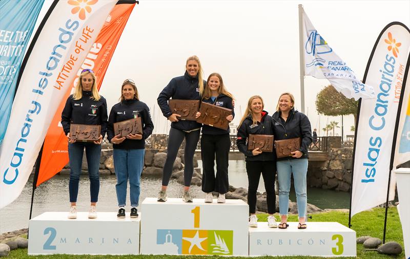 49erFX Top 3 - Lanzarote International Regatta 2023 - photo © Sailing Energy