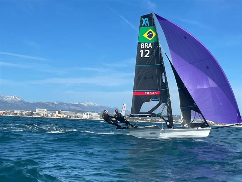 Martine Grael and Kahena Kunze photo copyright Sailing Energy taken at Real Club Náutico de Palma and featuring the 49er FX class