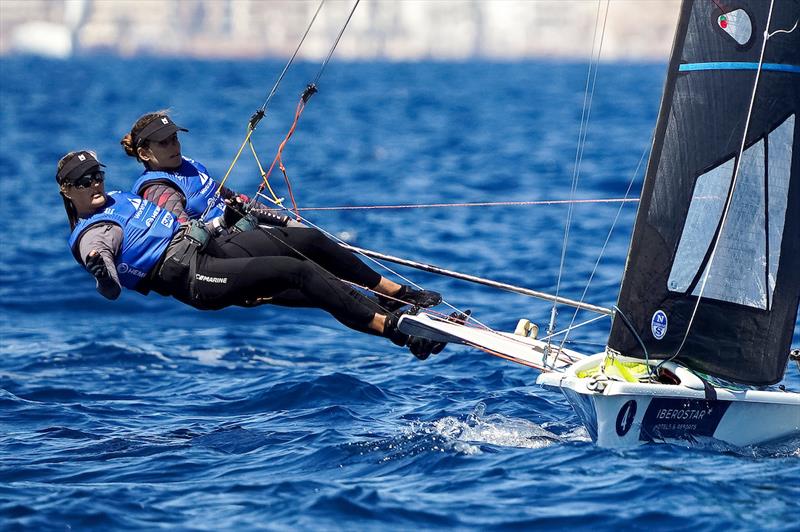 Martine Grael and Kahena Kunze (BRA) - Day 5 of the Princess Sofia Regatta photo copyright Sailing Energy / Trofeo Princesa Sofía taken at Real Club Náutico de Palma and featuring the 49er FX class