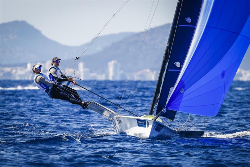 Jo Aleh and Molly Meech - NZL Sailing Team - Trofeo Princesa Sofia - Mallorca - April 2023 - photo © Sailing Energy