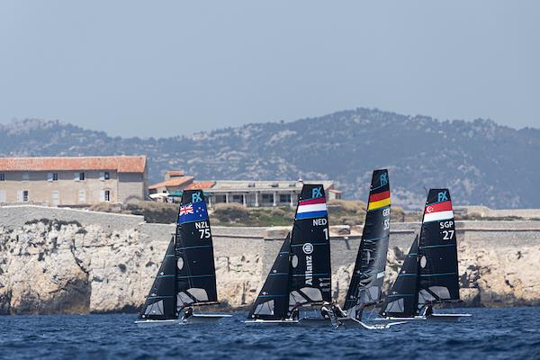 49er - Paris 2024 Olympic Sailing Test Event, Marseille, France. Training Day July 8, 2023 - photo © Sander van der Borch / World Sailing