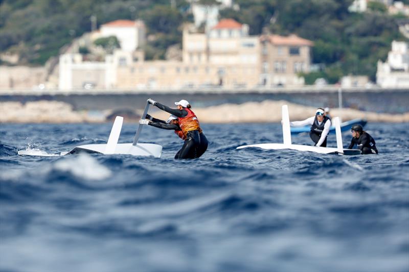 49erFX - Paris 2024 Olympic Sailing Test Event, Marseille, France - Day 5 - July 13, 2023 - photo © Mark Lloyd / World Sailing