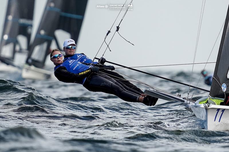 2023 Allianz Sailing World Championships - Day 2 photo copyright Sailing Energy / World Sailing taken at  and featuring the 49er FX class