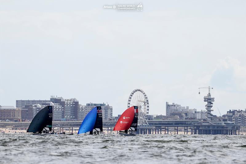 2023 Allianz Sailing World Championships Day 3 photo copyright Sailing Energy / World Sailing taken at  and featuring the 49er FX class