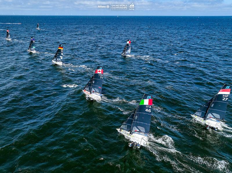 2023 Allianz Sailing World Championships - Day 3 photo copyright Sailing Energy / World Sailing taken at  and featuring the 49er FX class