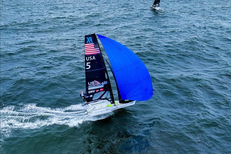 US Sailing Team at the 2023 Sailing World Championships - Day 3 photo copyright Sailing Energy / World Sailing taken at  and featuring the 49er FX class