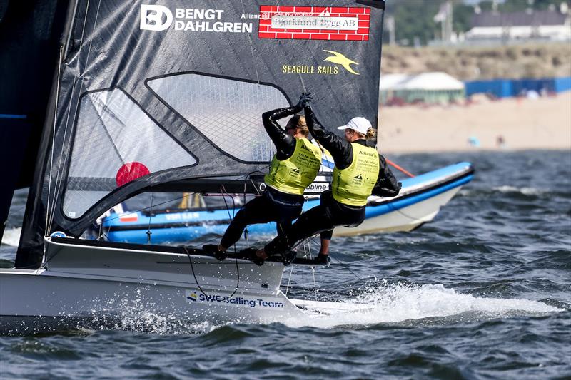 2023 Allianz Sailing World Championships day 4 photo copyright Sailing Energy / World Sailing taken at  and featuring the 49er FX class