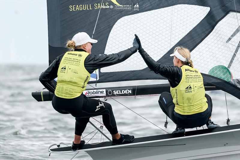 2023 Allianz Sailing World Championships Day 5 photo copyright Sailing Energy / World Sailing taken at  and featuring the 49er FX class