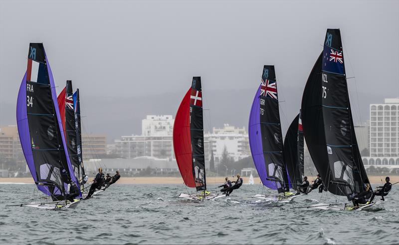 Jo Aleh and Molly Meech (NZL 75) - 49erFX European Championships, Vilamoura, November 2023 - photo © Joao Costa Ferreira