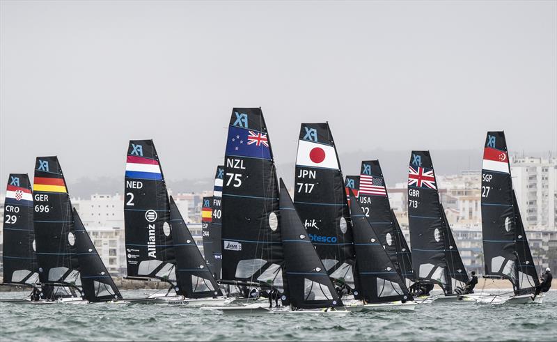 Jo Aleh and Molly Meech (NZL) - 49erFX European Championships, Vilamoura, November 2023 - photo © Joao Costa Ferreira
