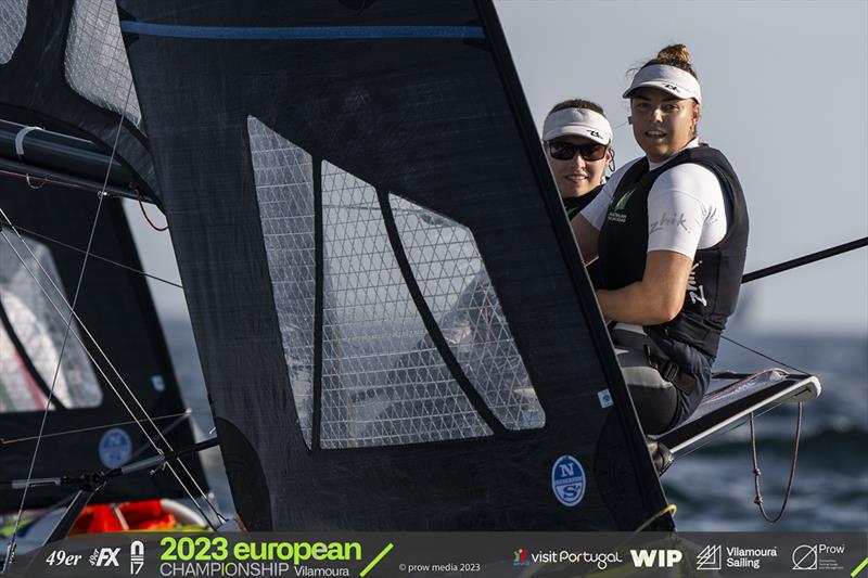 Laura Harding and Annie Wilmot - 49er, 49erFX & Nacra17 European Championships photo copyright Vilamoura Sailing and PROW Media taken at Vilamoura Sailing and featuring the 49er FX class