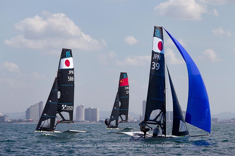 Day Four of 2023 Asian Sailing Championships Japanese and Chinese