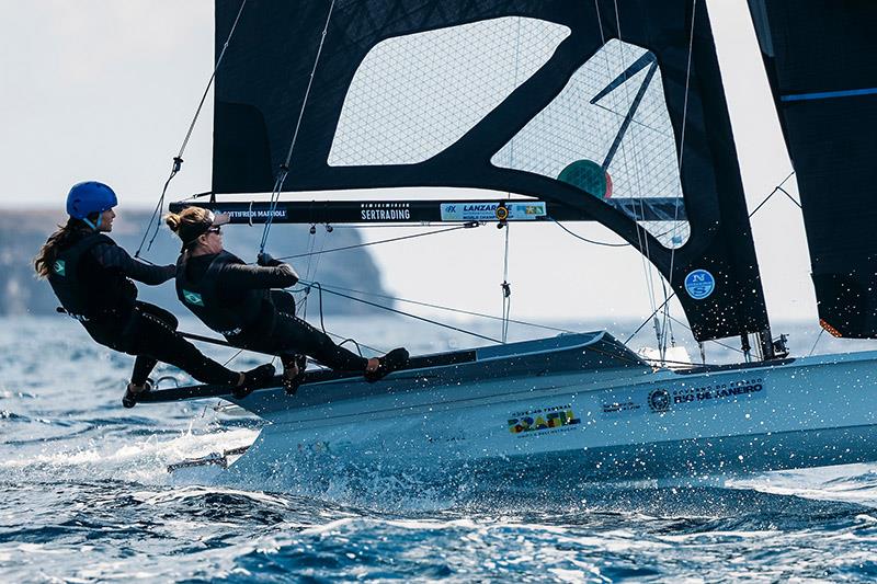Martine Grael & Kahena Kunze - BRA 12 - 49er and 49erFX World Championships 2024 - photo © Sailing Energy / Lanzarote Sailing Center