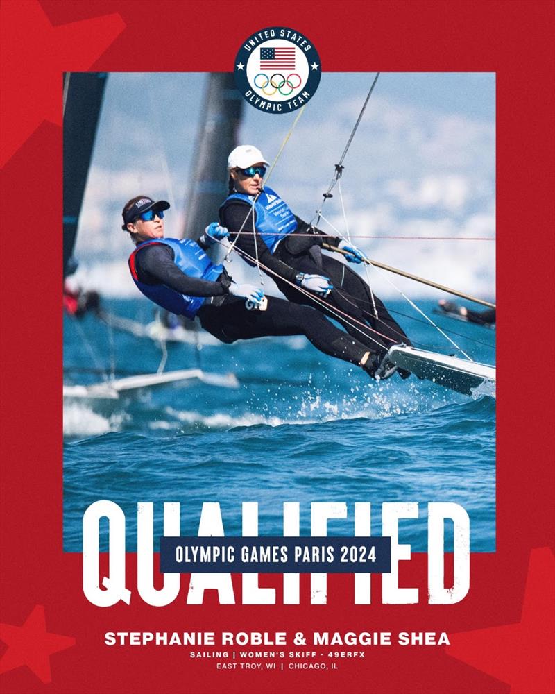 Stephanie Roble and Maggie Shea to Represent USA at Paris 2024 in the 49erFX photo copyright US Sailing Team taken at Real Club Náutico de Palma and featuring the 49er FX class