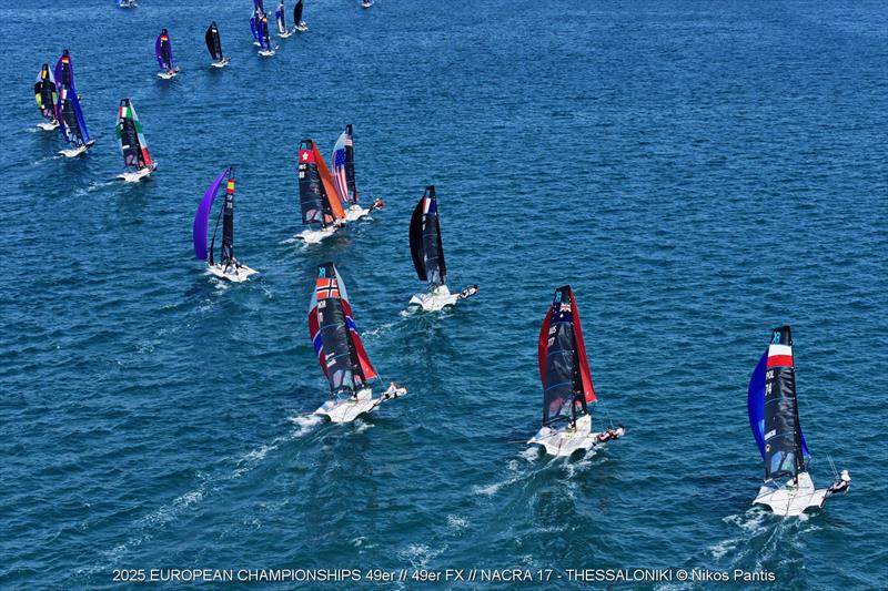 2025 49er, 49erFX, and Nacra 17 European Championships Day 2 - photo © Nikos Pantis