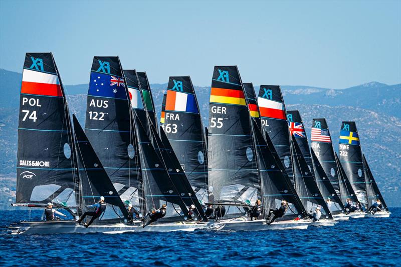49er, 49erFX, and Nacra 17 Worlds Day 1 - photo © Sailing Energy