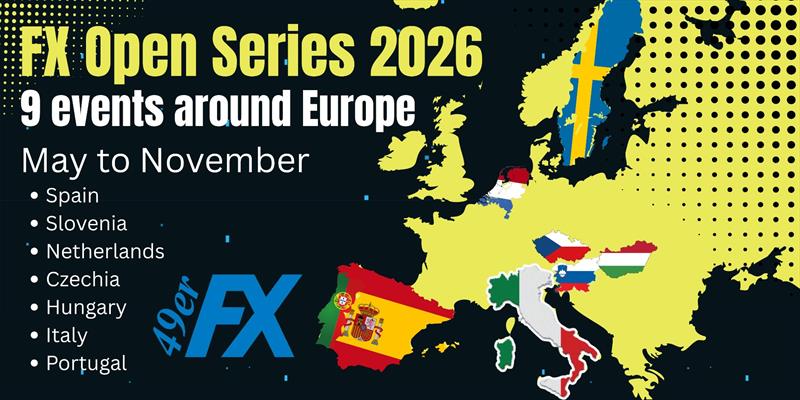 Announcing the 2026 49erFX Open Series
