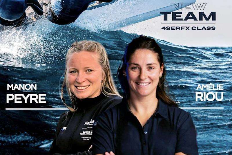 Amélie Riou is teaming up with Manon Peyre in a new 49erFX partnership - photo © 49er FX class