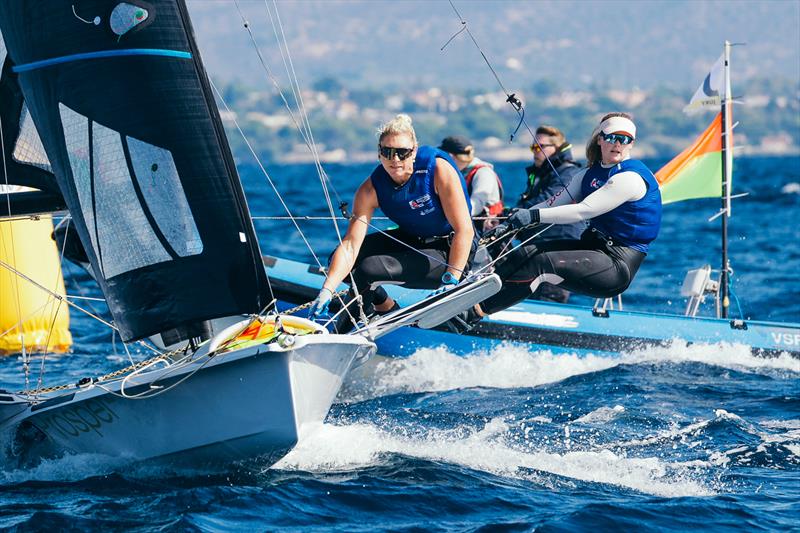 Freya Black and Saskia Tidey (GBR) - 2025 49er, 49erFx, Nacra 17 Worlds Cagliari - photo © Sailing Energy