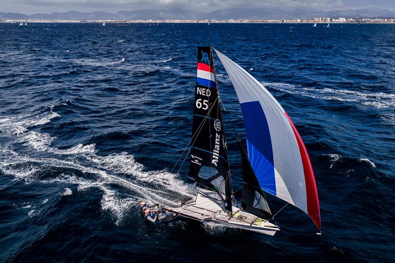 Team Allianz at the Trofeo Princesa Sofia Mallorca - Odile van Aanholt and Karlinde van Arendonk photo copyright Sailing Energy taken at Real Club Náutico de Palma and featuring the 49er FX class
