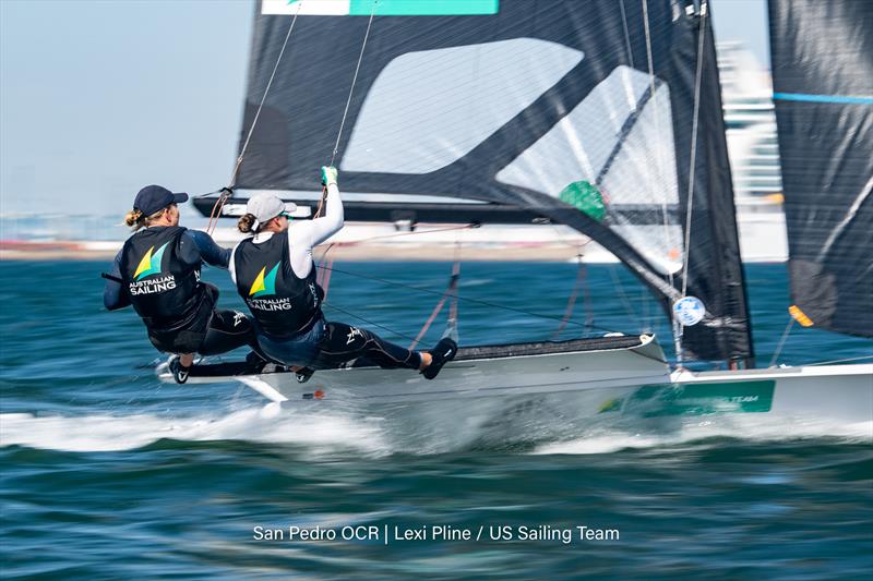 Tash Bryant and Annie Wilmot during the San Pedro OCR - photo © Lexi Pline / US Sailing Team