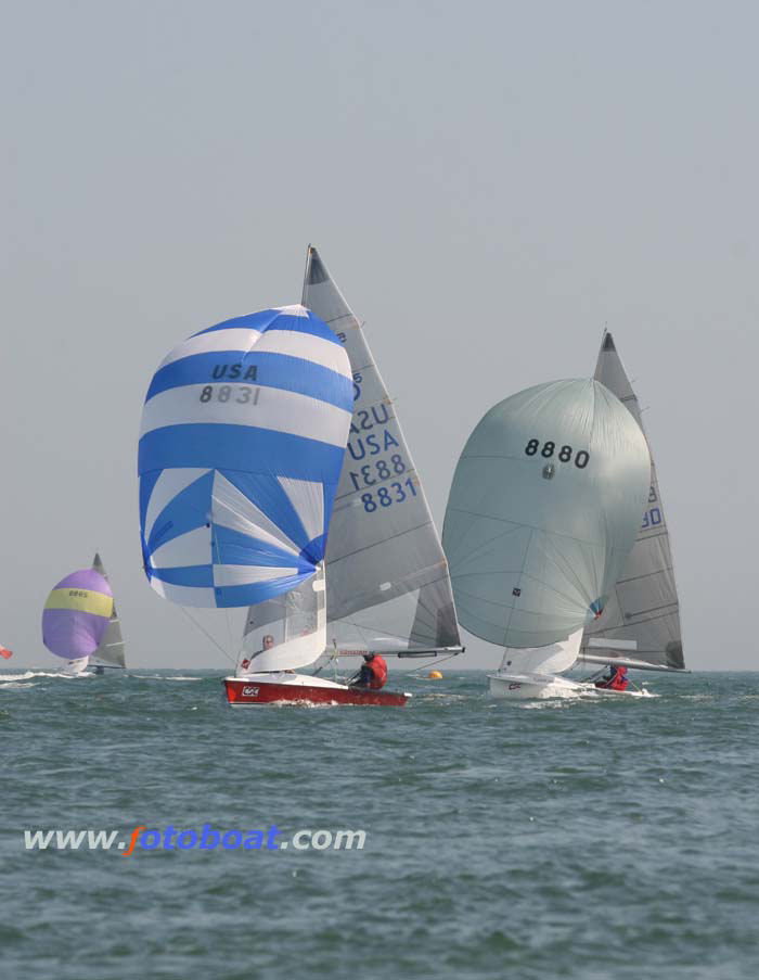 Light winds for the CSC 505 Nationals & Pre-Worlds at Hayling photo copyright Alan Henderson / www.fotoboat.com taken at Hayling Island Sailing Club and featuring the 505 class