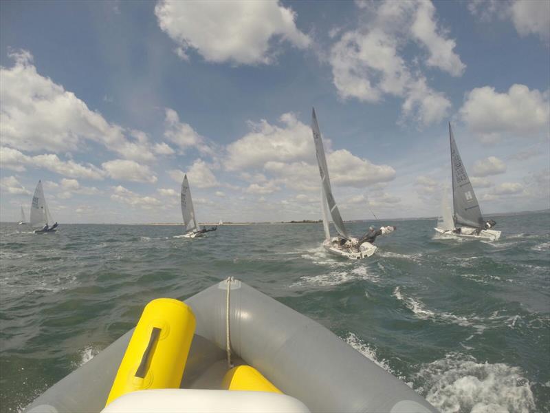 5o5 class training at HISC photo copyright Ben Iliffe taken at Hayling Island Sailing Club and featuring the 505 class