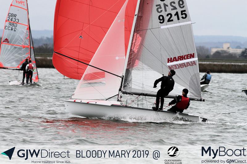 GJW Direct Bloody Mary 2019 photo copyright Mark Jardine taken at Queen Mary Sailing Club and featuring the 505 class