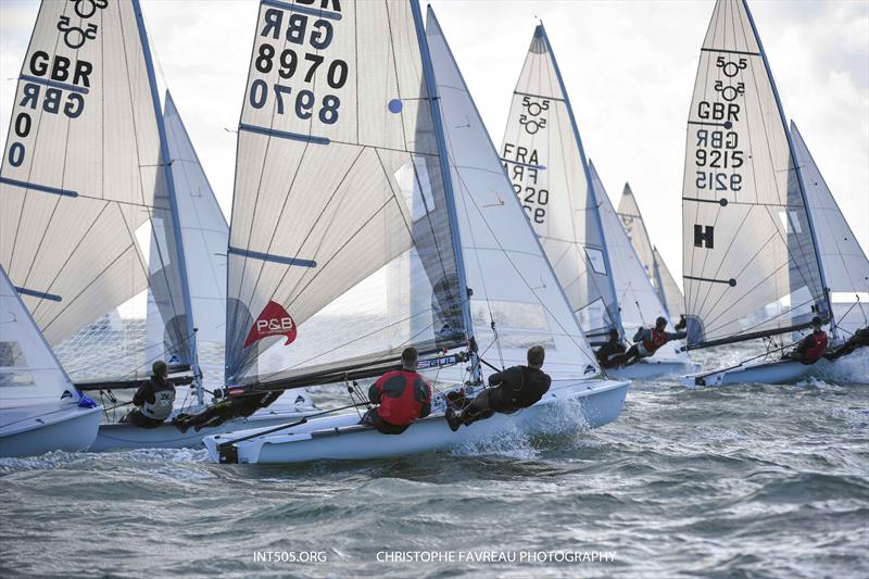 505 Euro Cup 2021 at Hayling Island photo copyright Christophe Favreau taken at Hayling Island Sailing Club and featuring the 505 class