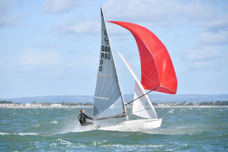 505 Euro Cup 2021 at Hayling Island photo copyright Christophe Favreau taken at Hayling Island Sailing Club and featuring the 505 class