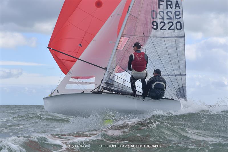 505 Euro Cup 2021 at Hayling Island photo copyright Christophe Favreau taken at Hayling Island Sailing Club and featuring the 505 class