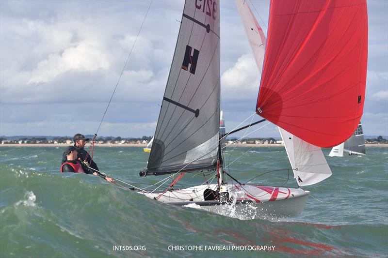 505 Euro Cup 2021 at Hayling Island photo copyright Christophe Favreau taken at Hayling Island Sailing Club and featuring the 505 class