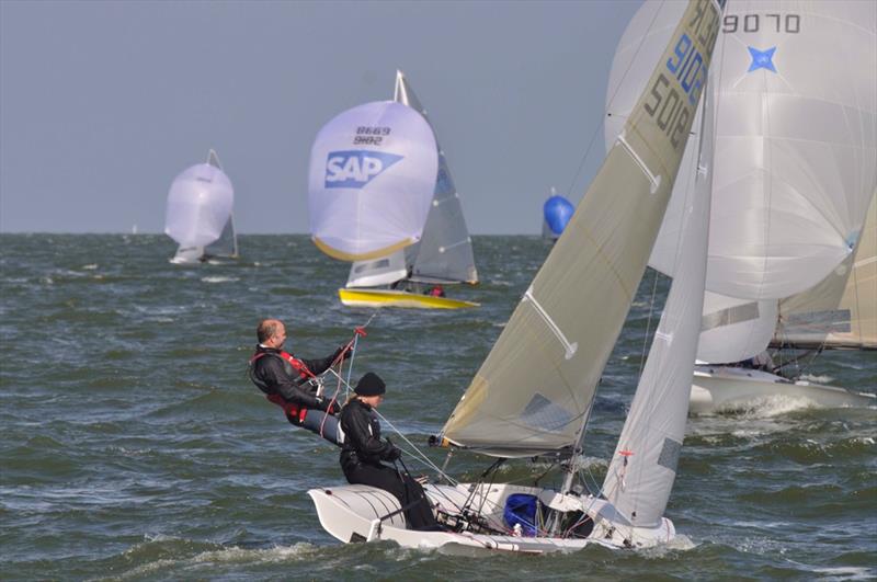 505 Europeans at Medemblik day 3 photo copyright Morten Bogacki taken at  and featuring the 505 class