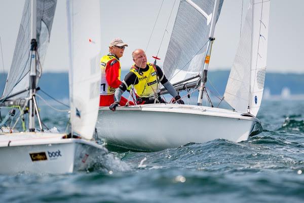 Five time 505 world champion Wolfgang Hunger wins his 22nd title at Kiel Week with his crew Holger Jess photo copyright Kiel Week / Sascha Klahn taken at Kieler Yacht Club and featuring the 505 class