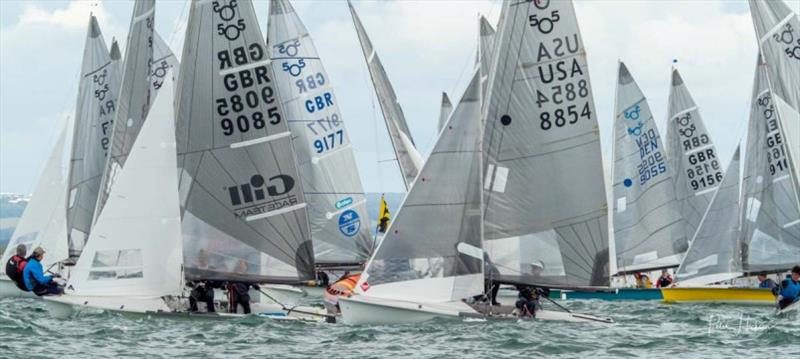 505 UK Euro Cup 2019 photo copyright Peter Hickson taken at Hayling Island Sailing Club and featuring the 505 class