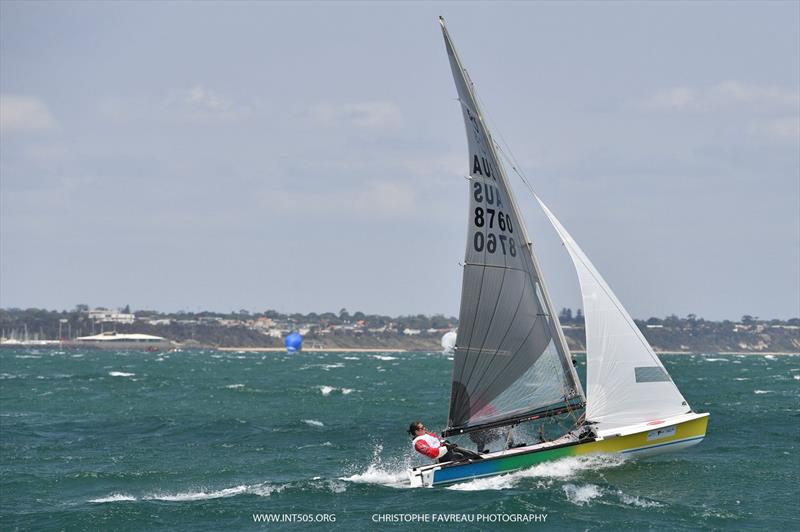 Australian 505 Championship - Day 1 photo copyright Christophe Favreau taken at Royal Brighton Yacht Club and featuring the 505 class