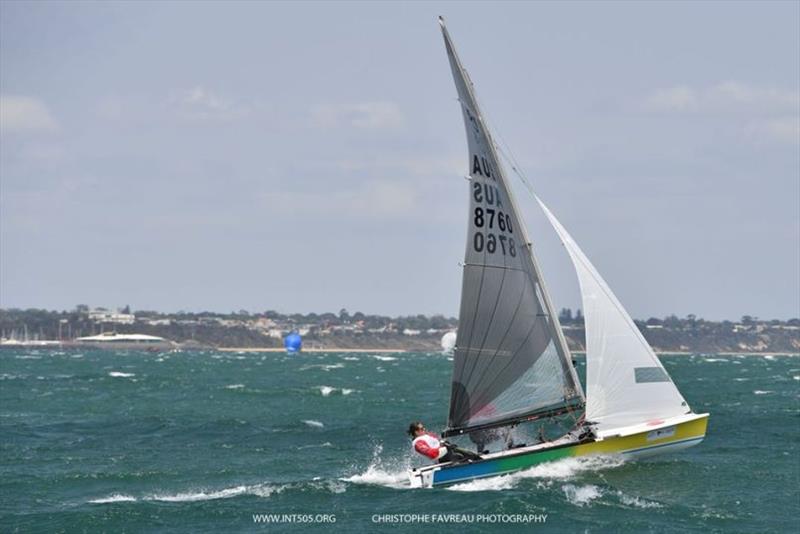 2020 Australian 505 Championship, Day 2 photo copyright Christophe Favreau taken at Royal Brighton Yacht Club and featuring the 505 class